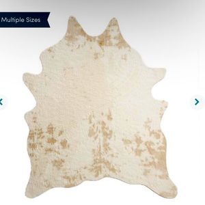World Market Cow Hide Rug 5 by 7 feet